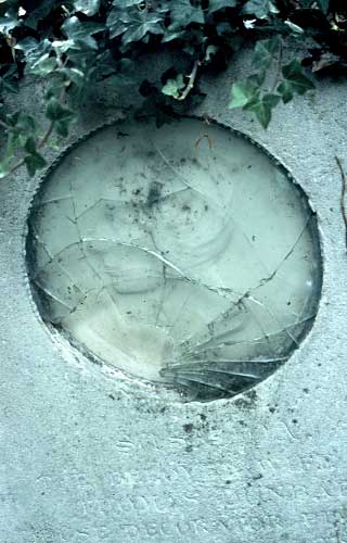 womans head in half relief