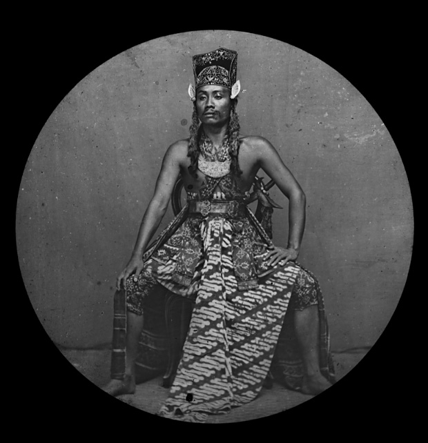 Javanese "Actor" - Photograhic Lantern slide