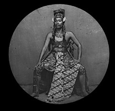 Javanese Actor - Photograhic Lantern slide
