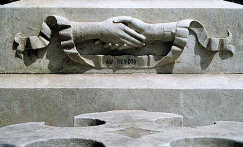 clasping hands